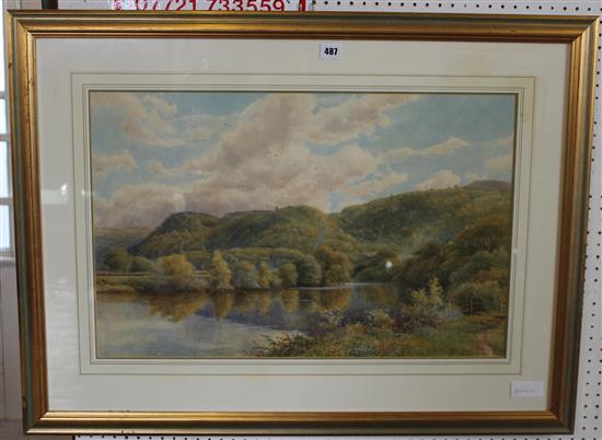 W/colour of a lake by George Harrison 1898